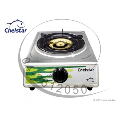 Chelstar Stainless Steel Single Burner Table Top Stove / Gas Cooker (SE-80K)