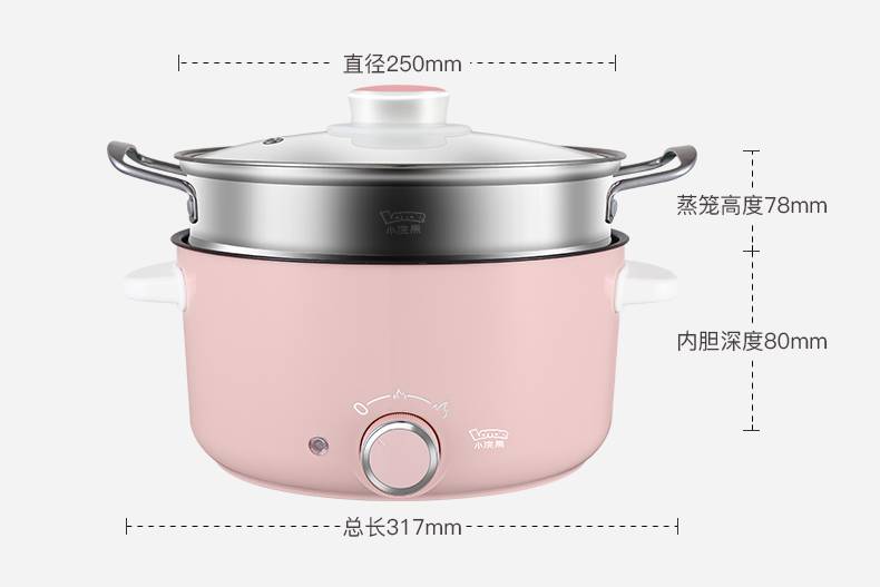 Electric Cooking Pot Multi function Perfect for Apartment and Dormitory