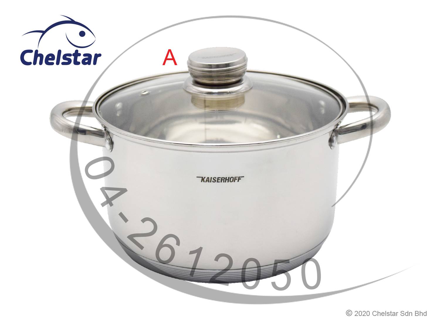 Kaiserhoff 3 Set Stainless Steel Pots (KH9913)