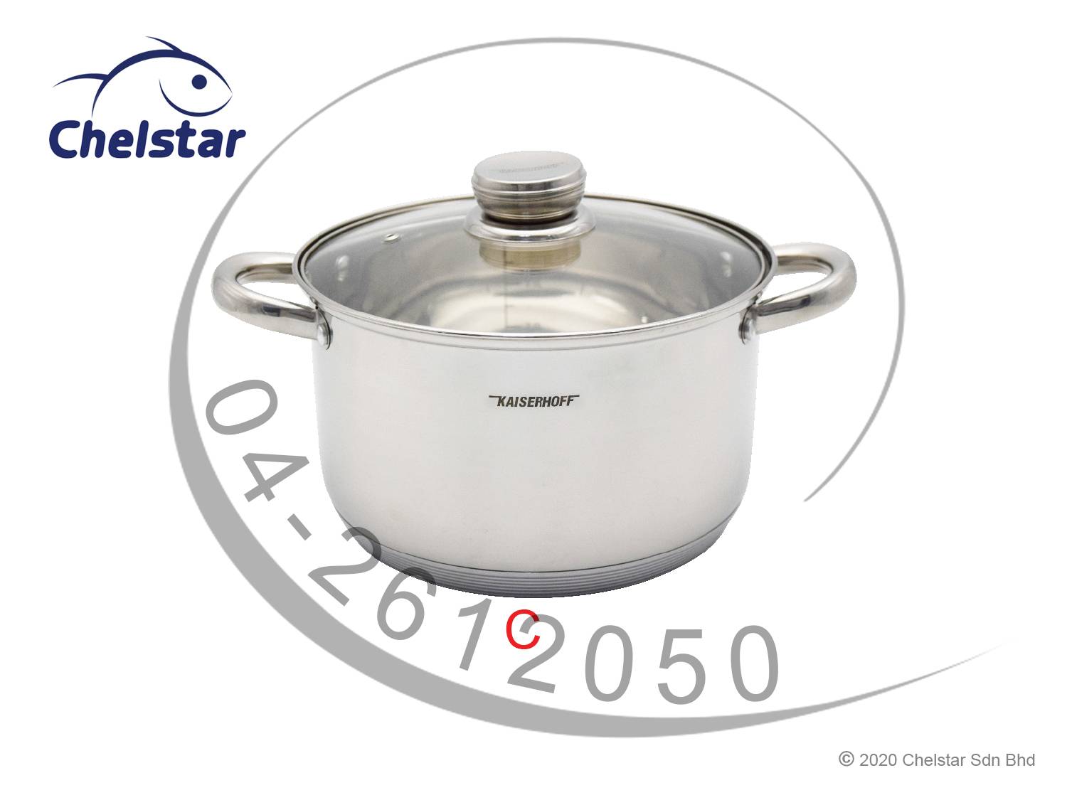 Kaiserhoff 3 Set Stainless Steel Pots (KH9913)