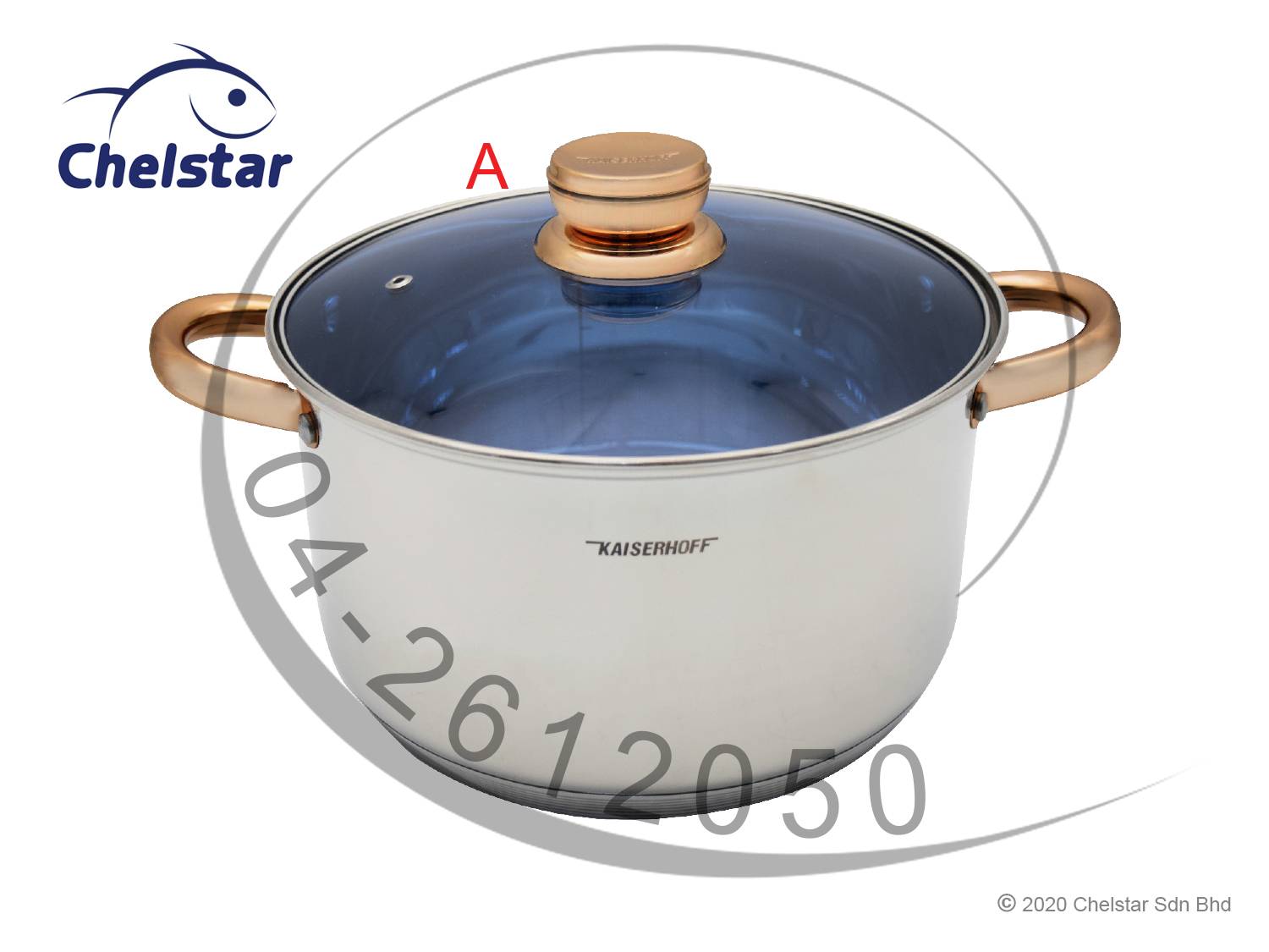 Kaiserhoff 3 Set Stainless Steel Pots (KH9914)