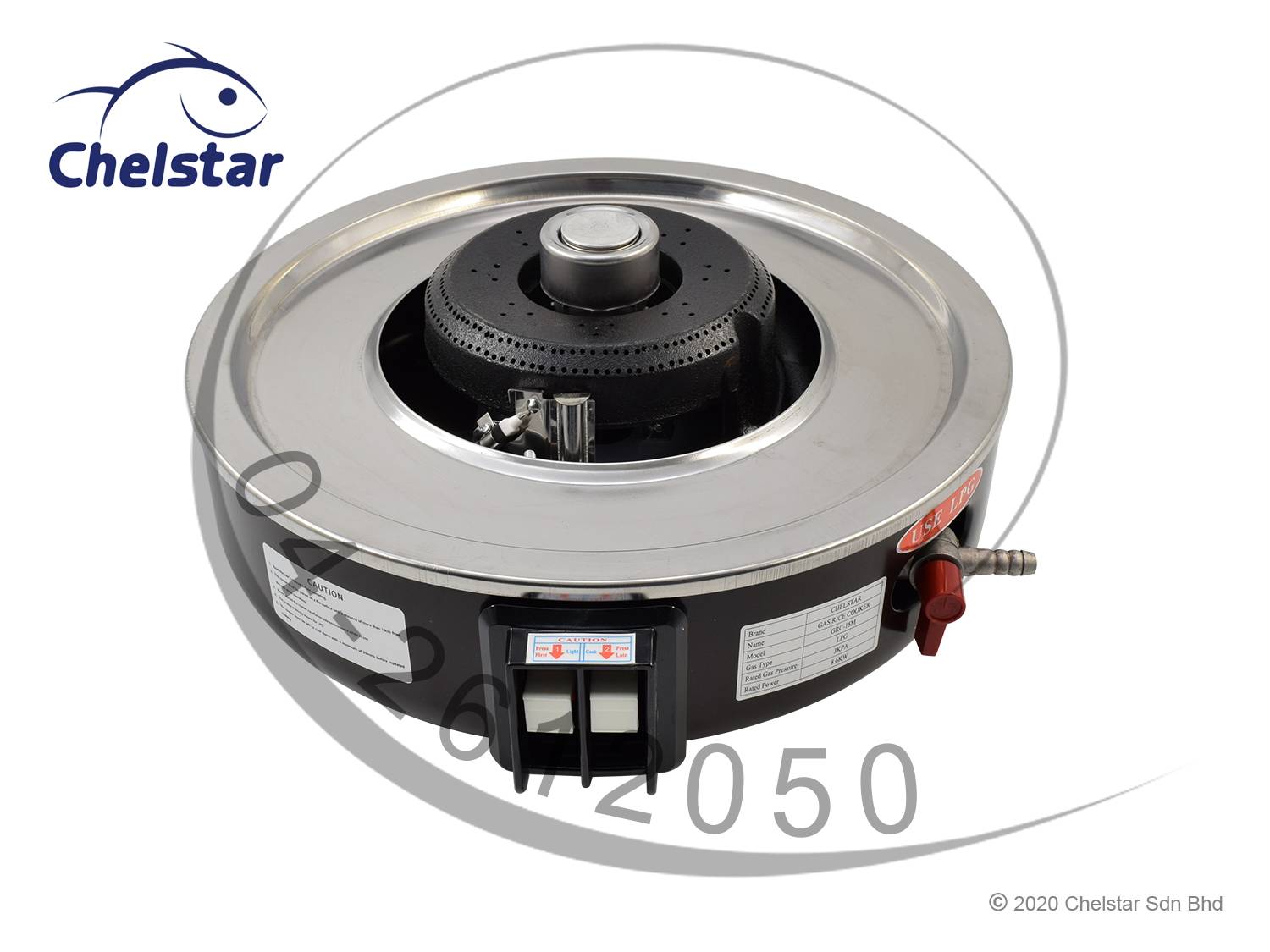 Chelstar 22 Liter Commercial Gas Rice Cooker / Stove (GRC22M)