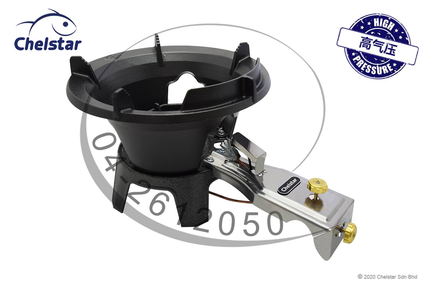 Chelstar High Pressure Automatic Ignition Cast Iron / Tungku Dapur