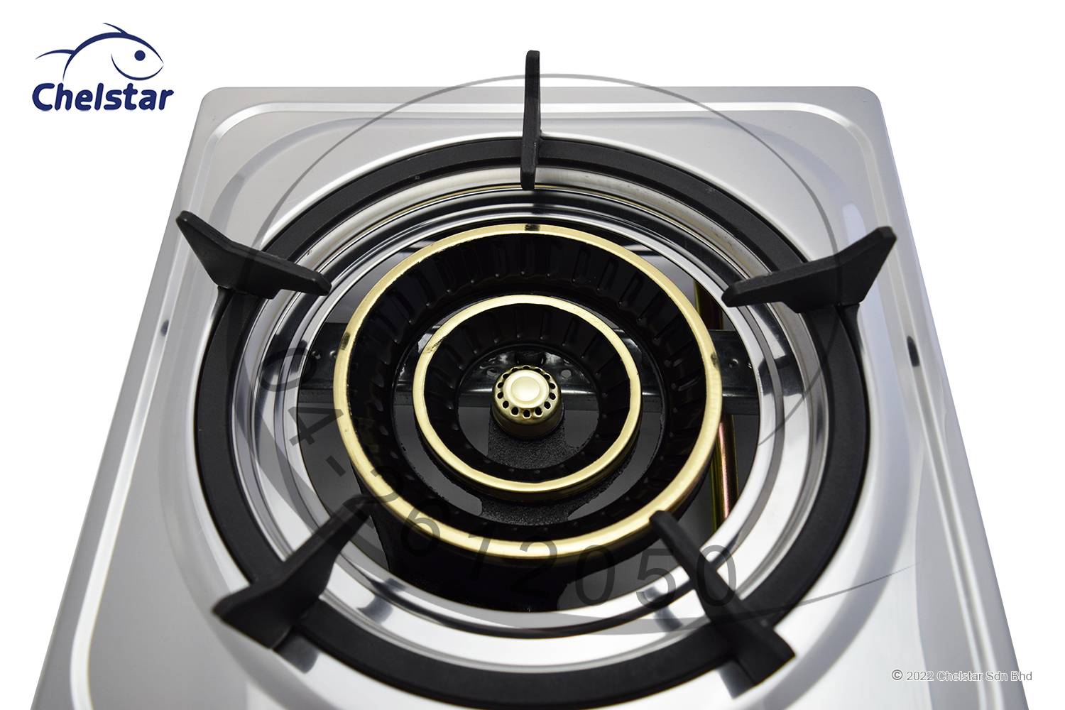 Chelstar Stainless Steel Single Burner Table Top Stove / Gas Cooker Gas